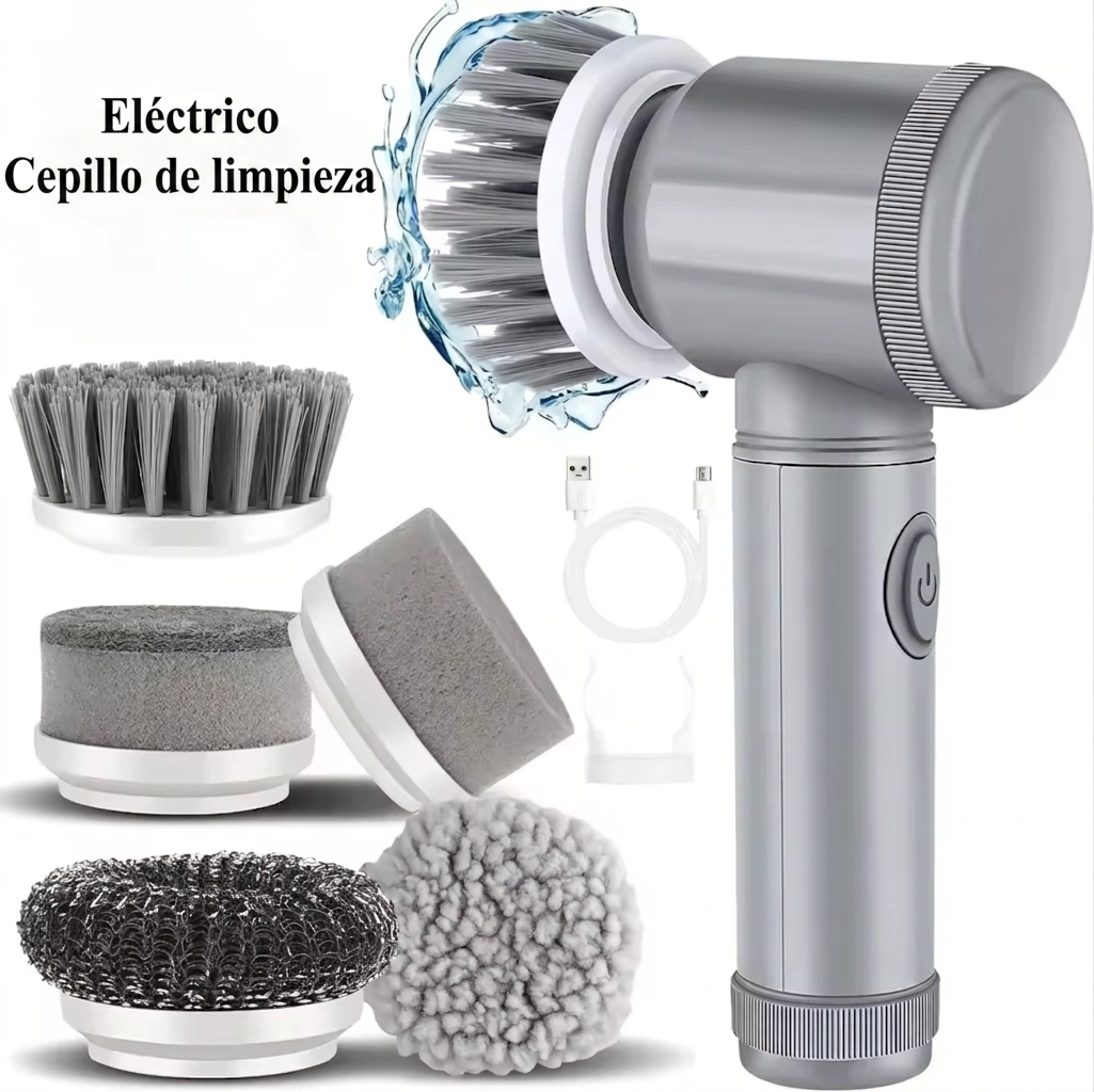 ScrubPro™ - Cepillo Eléctrico Giratorio 5-en-1 (Multifunción)